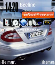 Mercedes CLK Theme-Screenshot