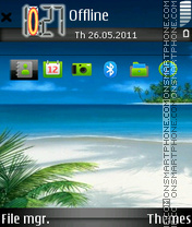 New Iconx Island es el tema de pantalla