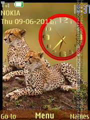 Gepard Clock tema screenshot