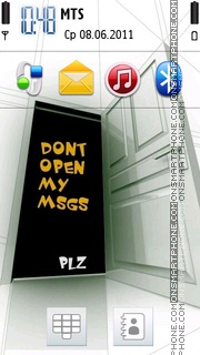 My Msgs es el tema de pantalla