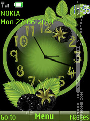 Capture d'écran Berry Clock thème